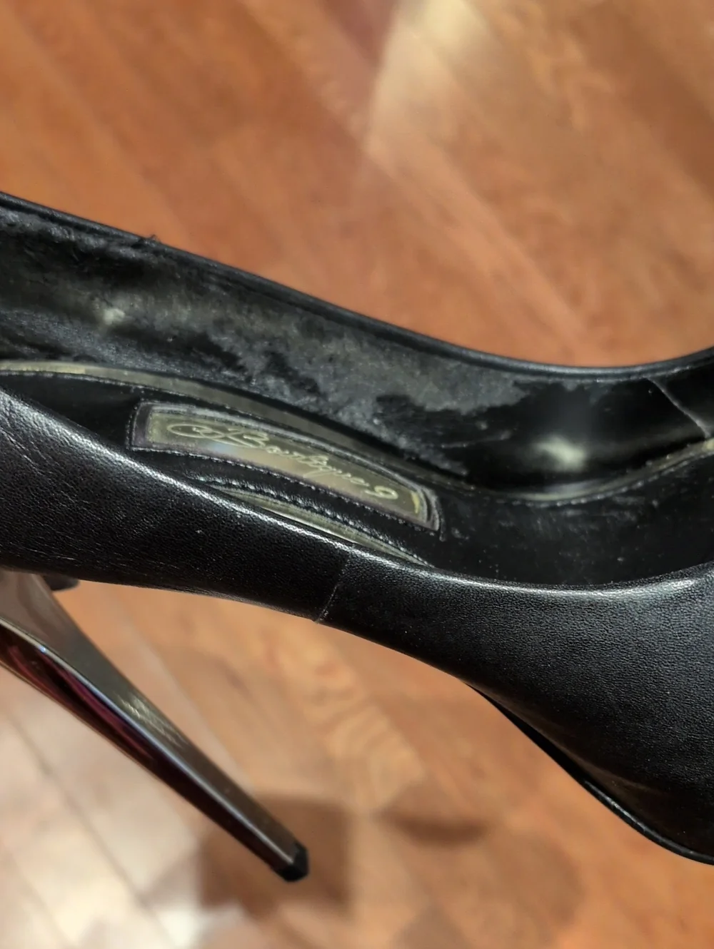 Boutique 9 Chryso Black Embellished Peep Toe Shoes Size 8M